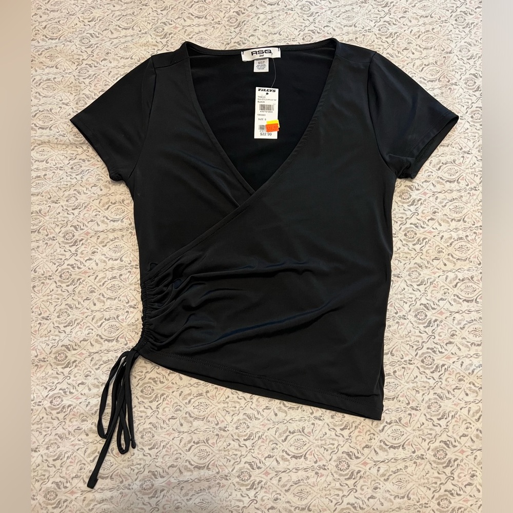 NWT Black Crop Top